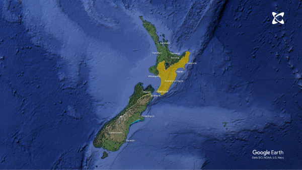 Map of areas with high res scale data