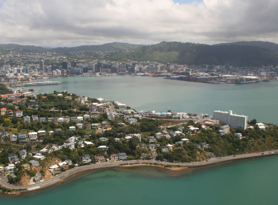 Aerial view of Wellington