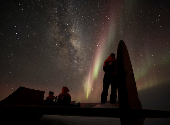 Aurora. Credit Antarctica New Zealand Nigel Hyde