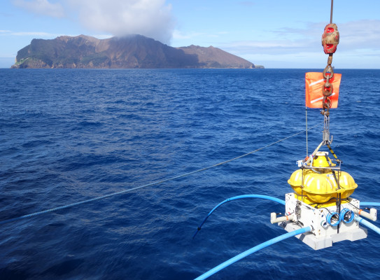 Ocean Bottom Electro Magnetic instrument by Whakaari/White Island