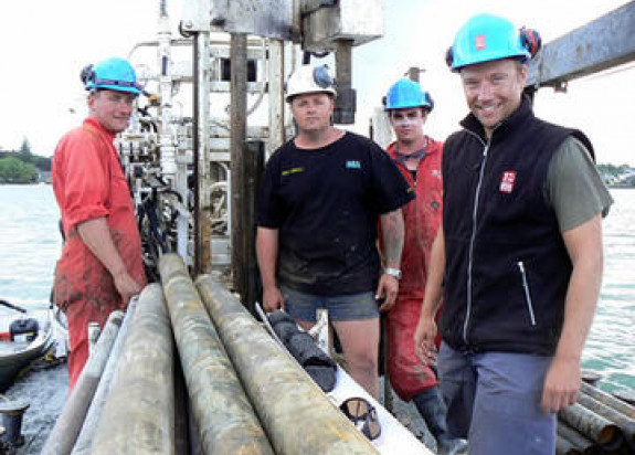 lava drilled from below a likely scoria cone found buried in the middle of Panmure Basin