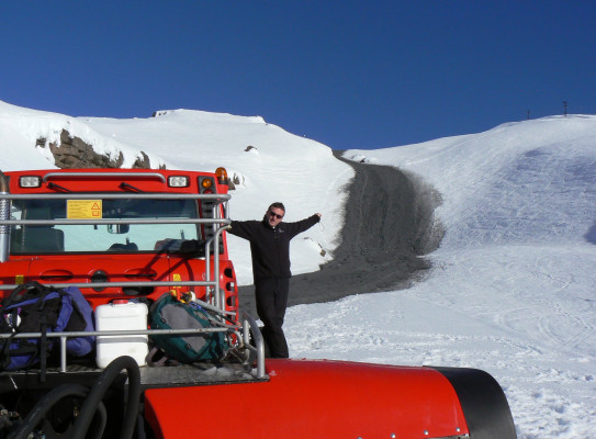 Shane Buckingham on Mt Ruapehu