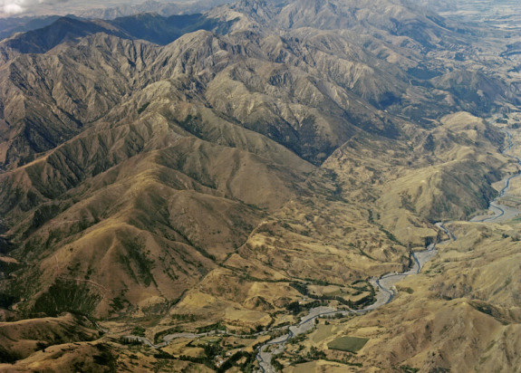 The Awatere Fault cuts a clear line across the hills. It last ruptured in the 1848 Marlborough Earthquake.