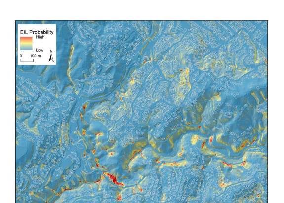 Landslide model output SLIDE