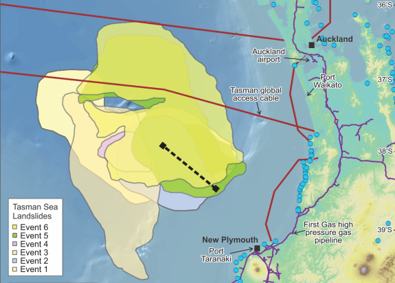 Landslide infrastructure map