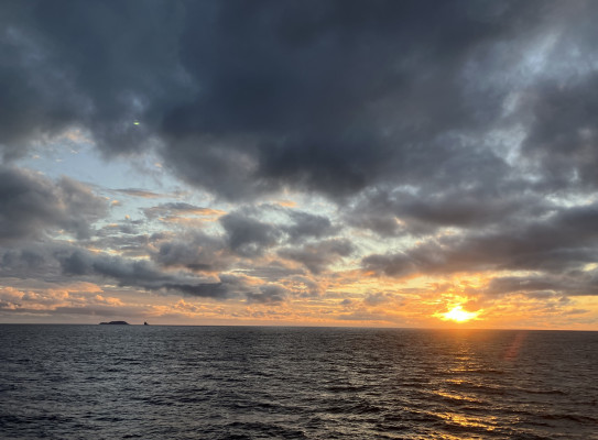 Islands and sunset
