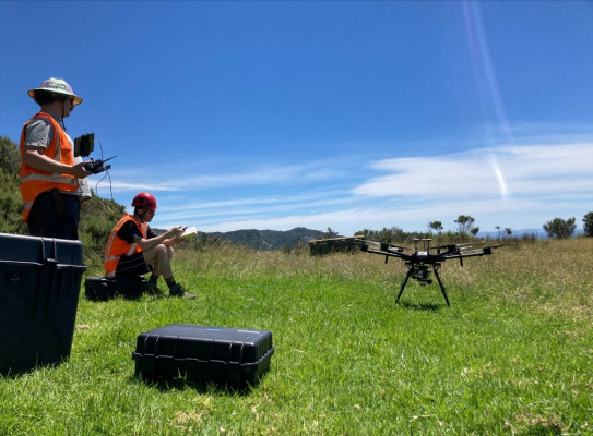 LiDAR drone at Whareongaonga.