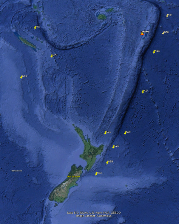 DART buoy Locations